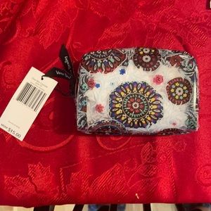 Clear Mini Vera Bradley Cosmetic case